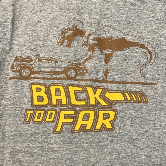Back to the Future Jurassic Park smash XXL tshirt - Picture 2 of 5